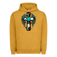 Pigment Peanut Butter cross gemstone wings Urban Hoodie - RanaPortraitStore