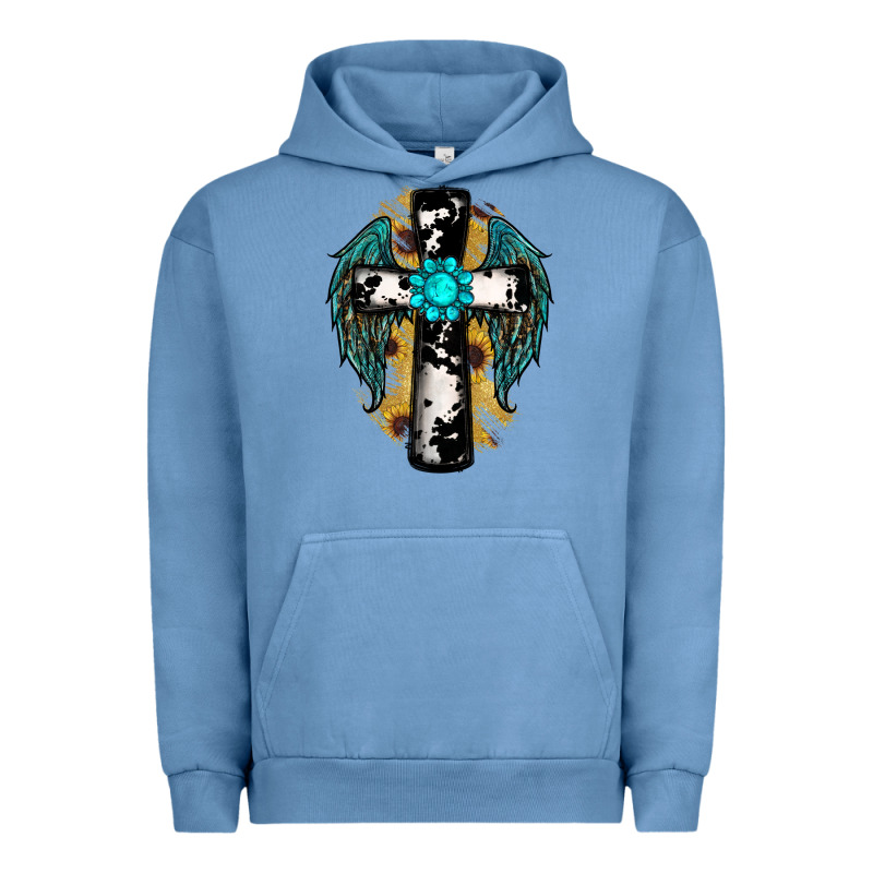 Cross Gemstone Wings Urban Hoodie by RanaPortraitStore | Teevron