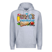 Heather Grey chaos coordinator Premium Hoodie - Zillion Design Studio