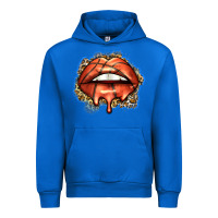 Cobalt basketball lips Urban Hoodie - Zillion Design Studio