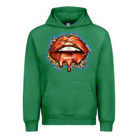 Emerald basketball lips Urban Hoodie - Zillion Design Studio