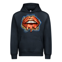Navy basketball lips Urban Hoodie - Zillion Design Studio