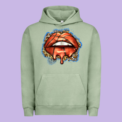 Basketball Lips Urban Hoodie Designed By Zillion Design Studio