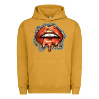 Pigment Peanut Butter basketball lips Urban Hoodie - Zillion Design Studio