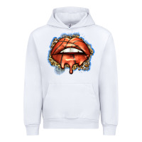 White basketball lips Urban Hoodie - Zillion Design Studio