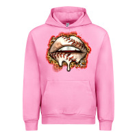 Fuchsia Pink baseball lips Urban Hoodie - Zillion Design Studio