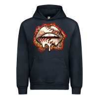 Navy baseball lips Urban Hoodie - Zillion Design Studio