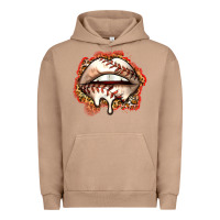 Pigment Burro baseball lips Urban Hoodie - Zillion Design Studio
