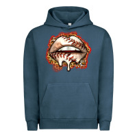 Pigment Midnight Navy baseball lips Urban Hoodie - Zillion Design Studio
