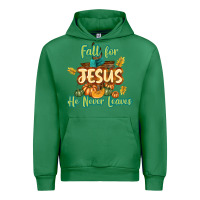 Emerald Fall for Jesus He Never Leaves Urban Hoodie - texasbilliewilder