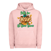 Pigment Salmon Fall for Jesus He Never Leaves Urban Hoodie - texasbilliewilder