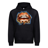 Black american football lips Urban Hoodie - Zillion Design Studio
