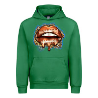 Emerald american football lips Urban Hoodie - Zillion Design Studio