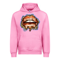 Fuchsia Pink american football lips Urban Hoodie - Zillion Design Studio