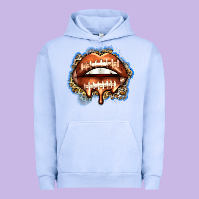 American Football Lips Urban Hoodie Designed By Zillion Design Studio