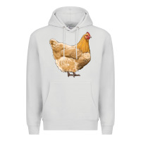 Dove Grey chicken Premium Hoodie - RanaPortraitStore