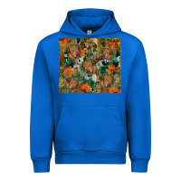 Cobalt fall cowhide highland cow tumbler Urban Hoodie - RanaPortraitStore