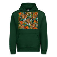 Forest Green fall cowhide highland cow tumbler Urban Hoodie - RanaPortraitStore