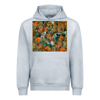 Heather Grey fall cowhide highland cow tumbler Urban Hoodie - RanaPortraitStore