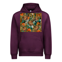 Mauve Wine fall cowhide highland cow tumbler Urban Hoodie - RanaPortraitStore