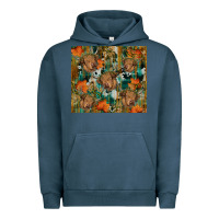 Pigment Midnight Navy fall cowhide highland cow tumbler Urban Hoodie - RanaPortraitStore