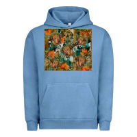 Pigment Pebble Blue fall cowhide highland cow tumbler Urban Hoodie - RanaPortraitStore