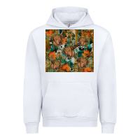 White fall cowhide highland cow tumbler Urban Hoodie - RanaPortraitStore