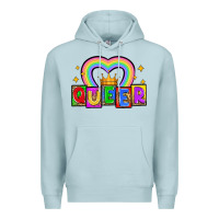 Blue Mist queer Premium Hoodie - Zillion Design Studio