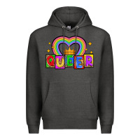 Charcoal Heather queer Premium Hoodie - Zillion Design Studio