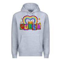 Heather Grey queer Premium Hoodie - Zillion Design Studio