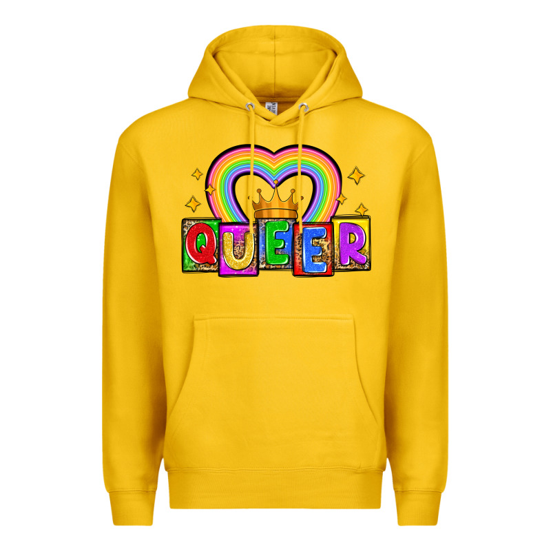 Queer Premium Hoodie by Zillion Design Studio | Teevron