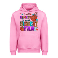 Fuchsia Pink i will always be your biggest fan basketball Urban Hoodie - Zillion Design Studio