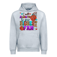 Heather Grey i will always be your biggest fan basketball Urban Hoodie - Zillion Design Studio