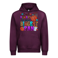 Mauve Wine i will always be your biggest fan basketball Urban Hoodie - Zillion Design Studio