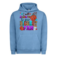 Pigment Pebble Blue i will always be your biggest fan basketball Urban Hoodie - Zillion Design Studio