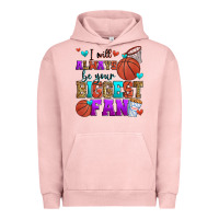 Pigment Salmon i will always be your biggest fan basketball Urban Hoodie - Zillion Design Studio