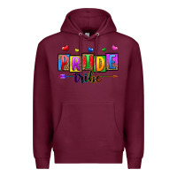 Burgundy pride tribe Premium Hoodie - Zillion Design Studio