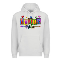 Dove Grey pride tribe Premium Hoodie - Zillion Design Studio