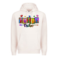 Pale Pink pride tribe Premium Hoodie - Zillion Design Studio