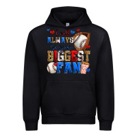 Black i will always be your biggest fan baseball Urban Hoodie - Zillion Design Studio
