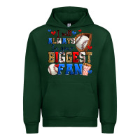 Forest Green i will always be your biggest fan baseball Urban Hoodie - Zillion Design Studio