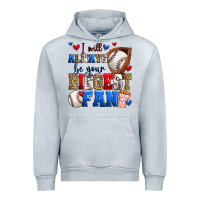 Heather Grey i will always be your biggest fan baseball Urban Hoodie - Zillion Design Studio