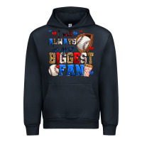 Navy i will always be your biggest fan baseball Urban Hoodie - Zillion Design Studio