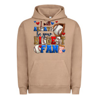 Pigment Burro i will always be your biggest fan baseball Urban Hoodie - Zillion Design Studio