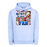 Pigment Grape Ice i will always be your biggest fan baseball Urban Hoodie - Zillion Design Studio