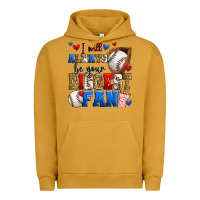Pigment Peanut Butter i will always be your biggest fan baseball Urban Hoodie - Zillion Design Studio