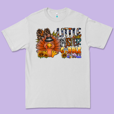 Little Mister Gobble Gobble Premium Tee Designed By Cowhidedigitalart
