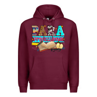 Burgundy paraprofessional Premium Hoodie - Zillion Design Studio