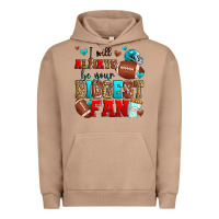Pigment Burro i will always be your biggest fan american footbal Urban Hoodie - Zillion Design Studio
