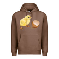 Chestnut chick with egg Premium Hoodie - RanaPortraitStore